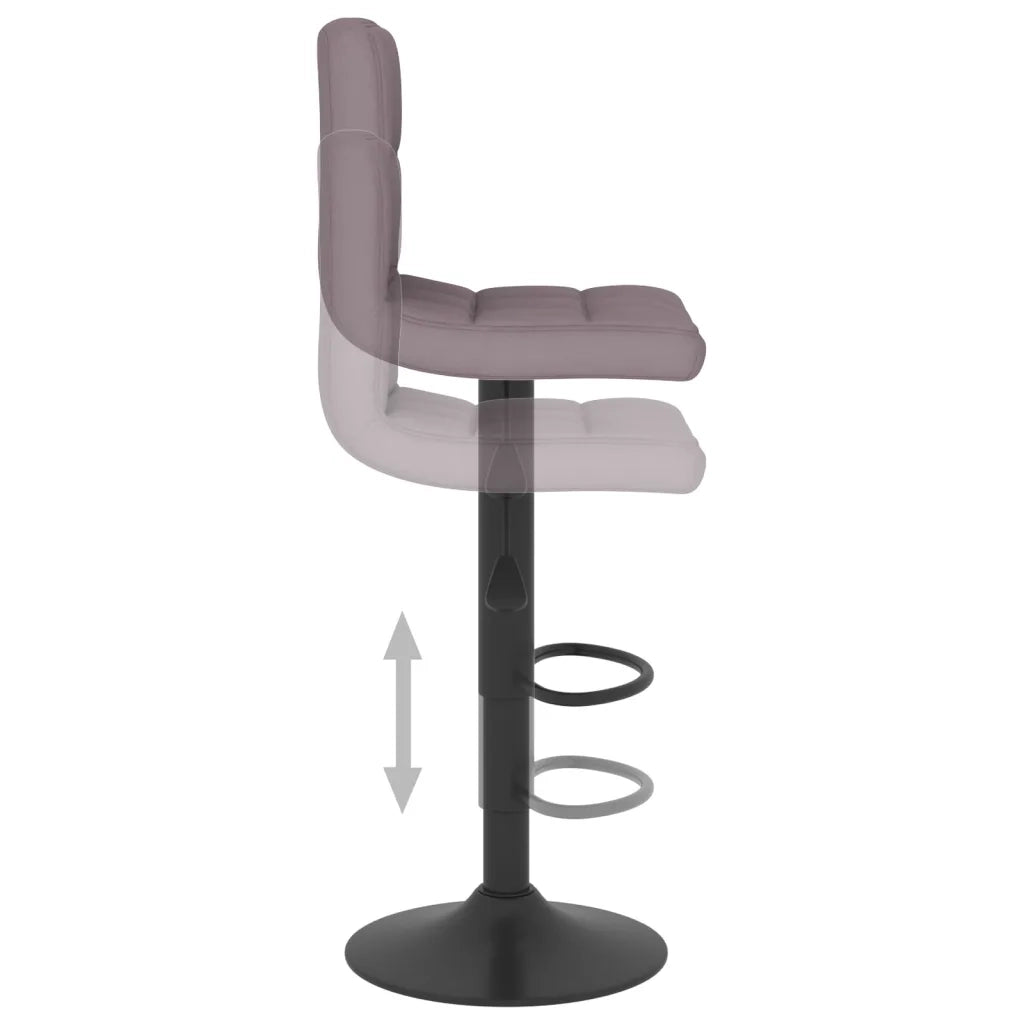 Sgabelli da Bar 2 pz Tortora in Tessuto 334283