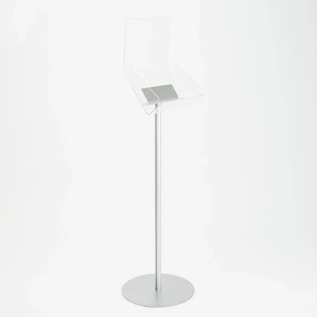 Espositore in plexiglass A4 orizzontale con Porta Avvisi
