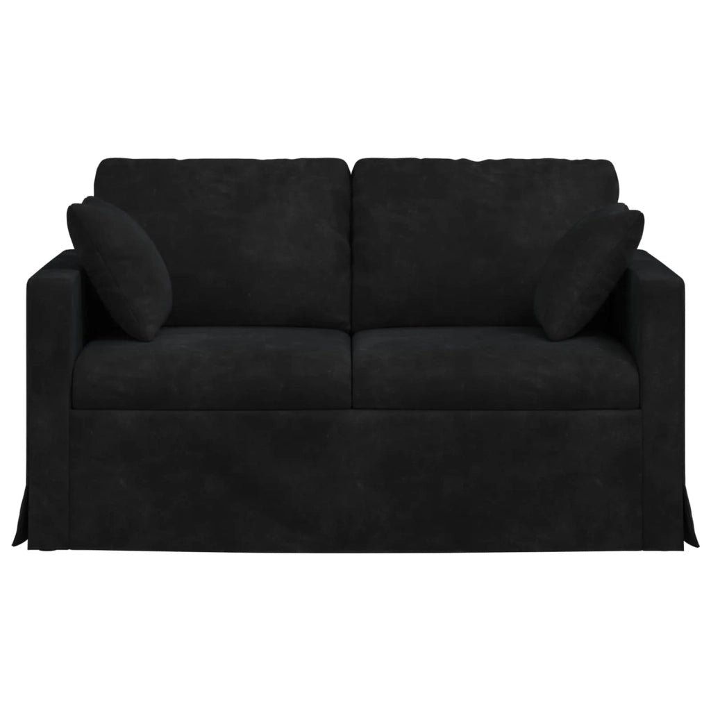 Divano Nero 138 x 78 x 80 cm Velluto 42024419