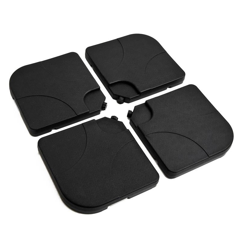 SET 4 PZ BASE PER OMBRELLONE DA GIARDINO IN PLASTICA 50 × 50 × 7.5CM