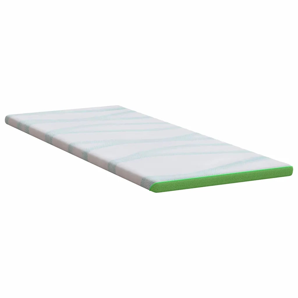 Topper per materasso-Materassino Bianco e Verde 80 x 200 cm 855744