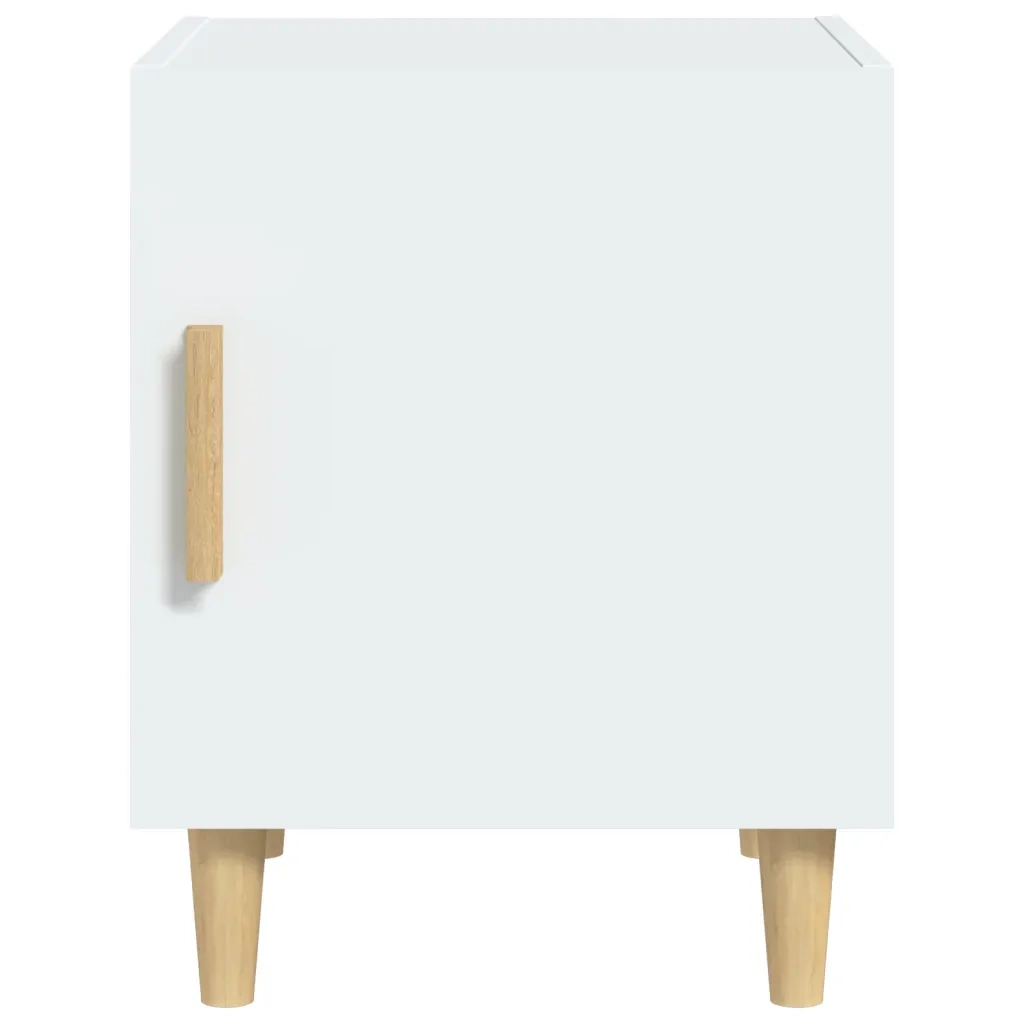 Comodino | Armadio da Notte | Mobiletto da notte Bianco in Legno Multistrato