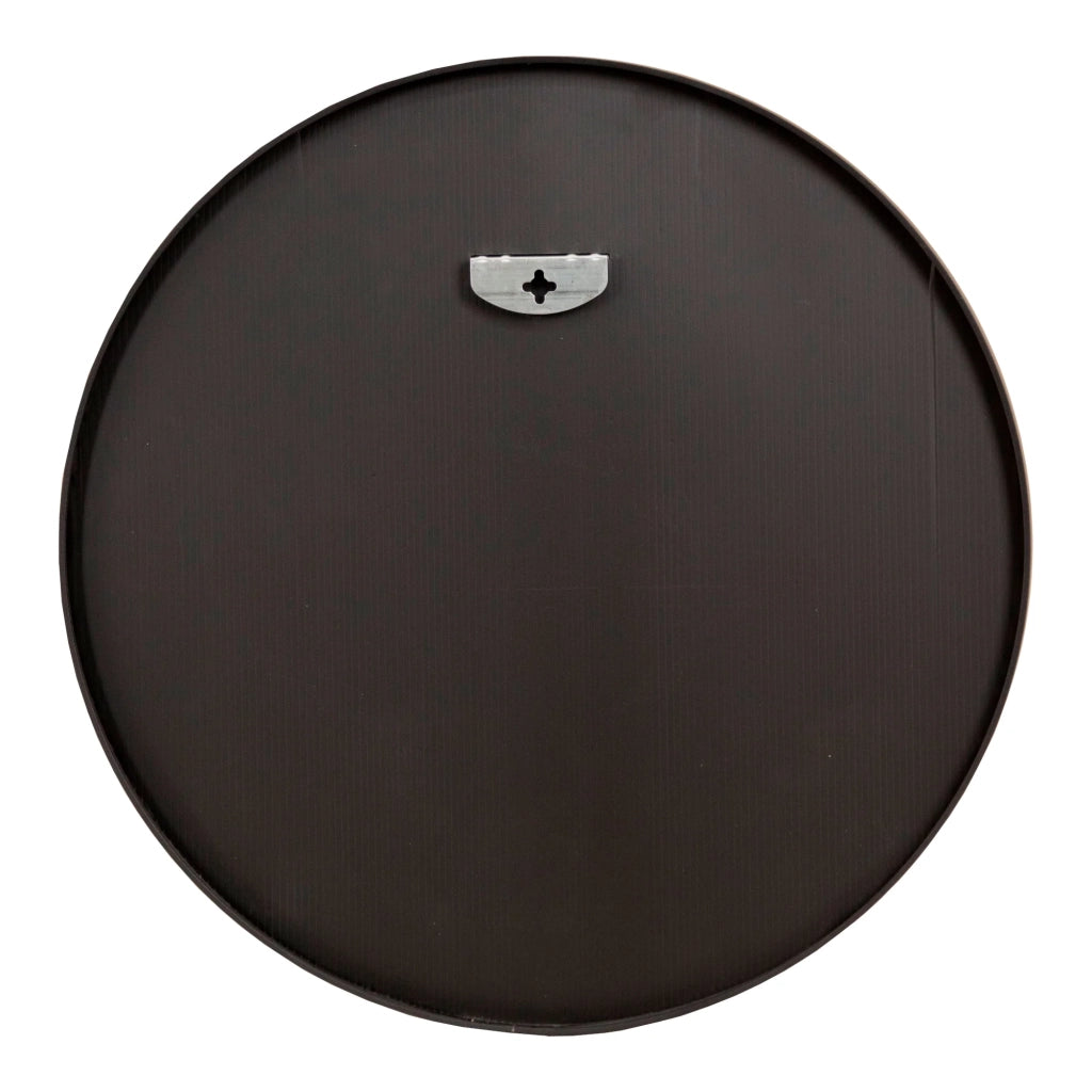 Specchio da parete diametro 40 cm cornice in alluminio nero 03_0007934