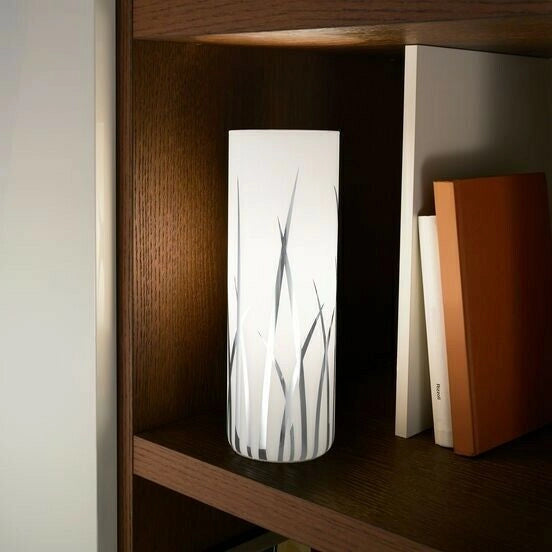 Lampada da Tavolo Decorativa Cilindro Vetro Illuminazione Interno Rivato EGLO