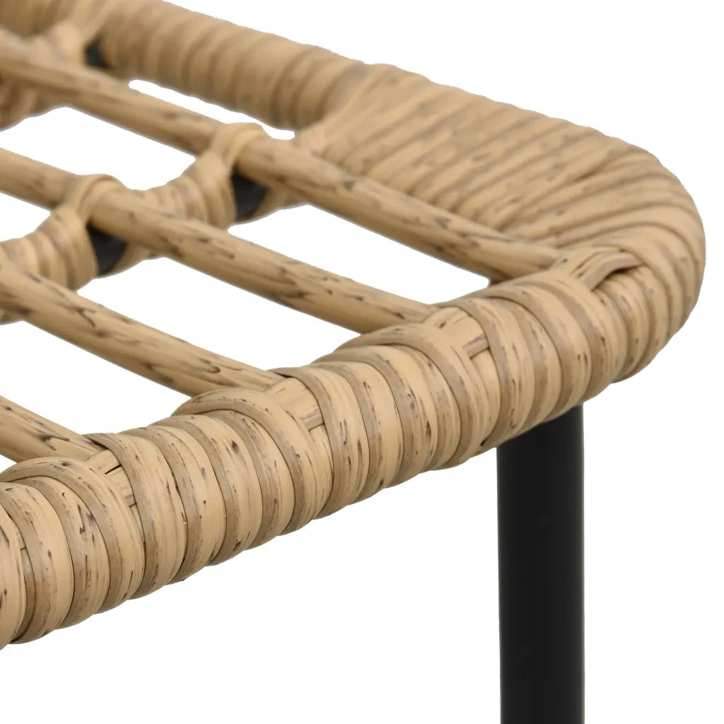 Set da Pranzo da Giardino 7 pz in Polyrattan e Vetro 3060240