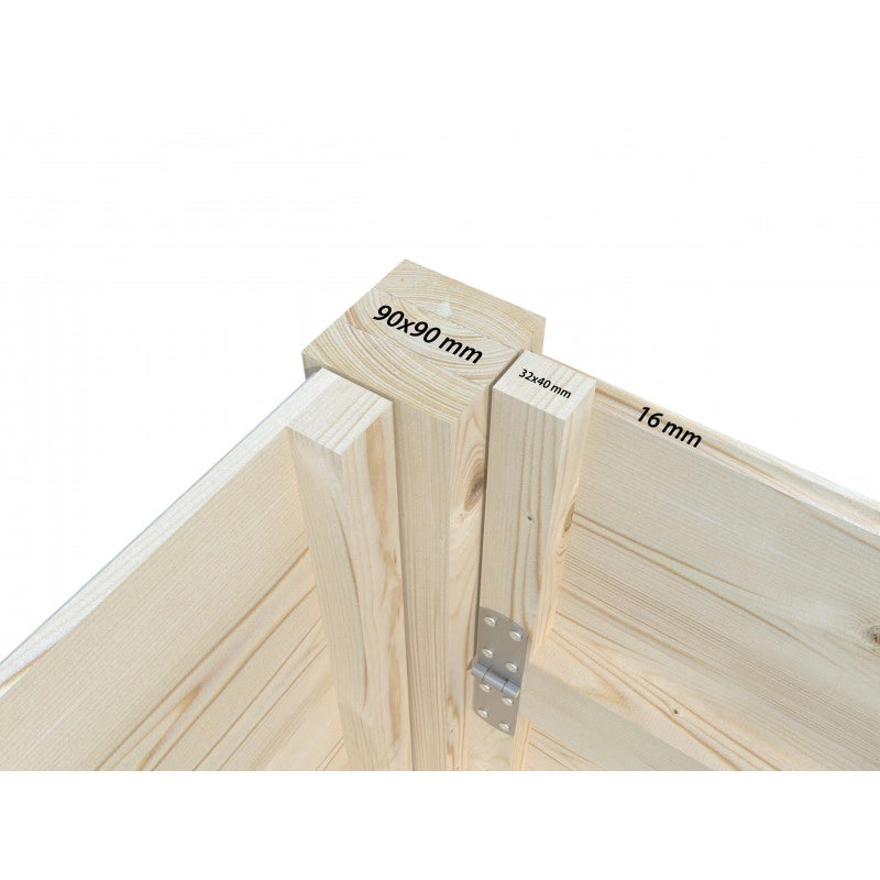 Chiosco in legno pieghevole 298x228 cm abete 16 mm con sportelli vendita apribili e pavimento incluso, gazebo bar esterno - Esterni da Vivere