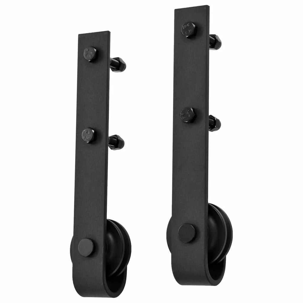 Porta scorrevole Naturale e Nero 90 x 210 cm 3444926