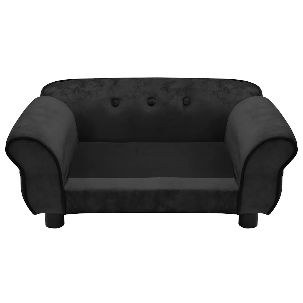 Divano per Cani Nero 72x45x30 cm in Peluche 171038