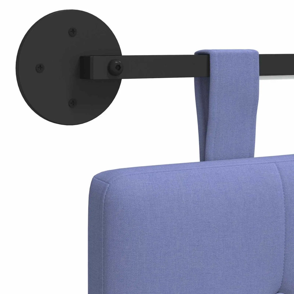 Testiera sospesa Con luce LED Blu jeans Tessuto 3424377