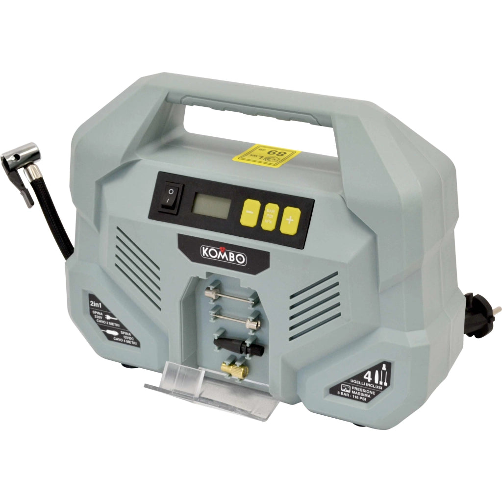 COMPRESSORE 2IN1 12V/220V PORTATILE