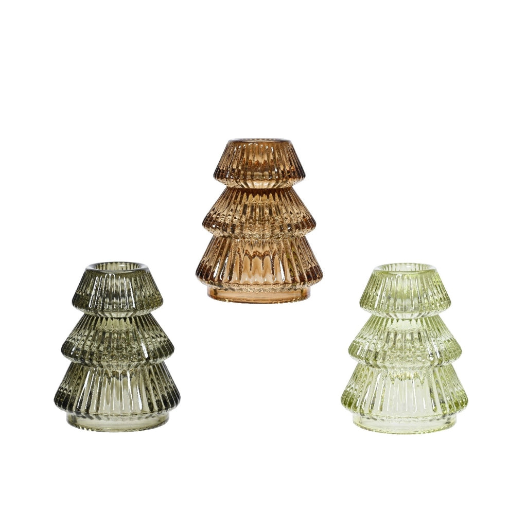 Portacandela tealight albero Vt ass d6,5xH8cm