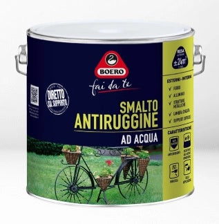 SMALTO ANTIRUGGINE ACQUA BIANCO 0,5LT - BOERO