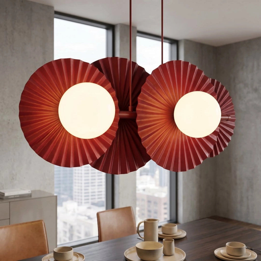 Lampada a sospensione UMBRA modulare burgundy 4xG9 Emibig