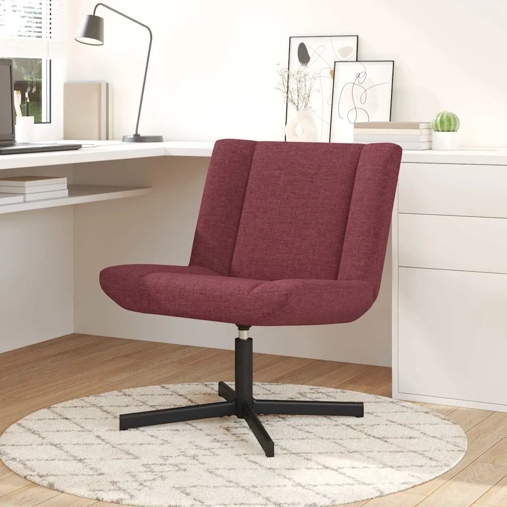 Sedia girevole Rosso Vino 63 x 75 x 76 cm Tessuto 42007328