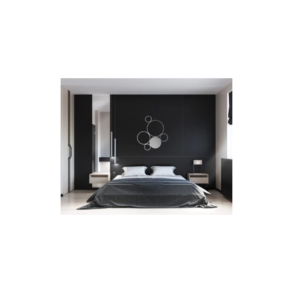 Plafoniera a led Pois-Silver