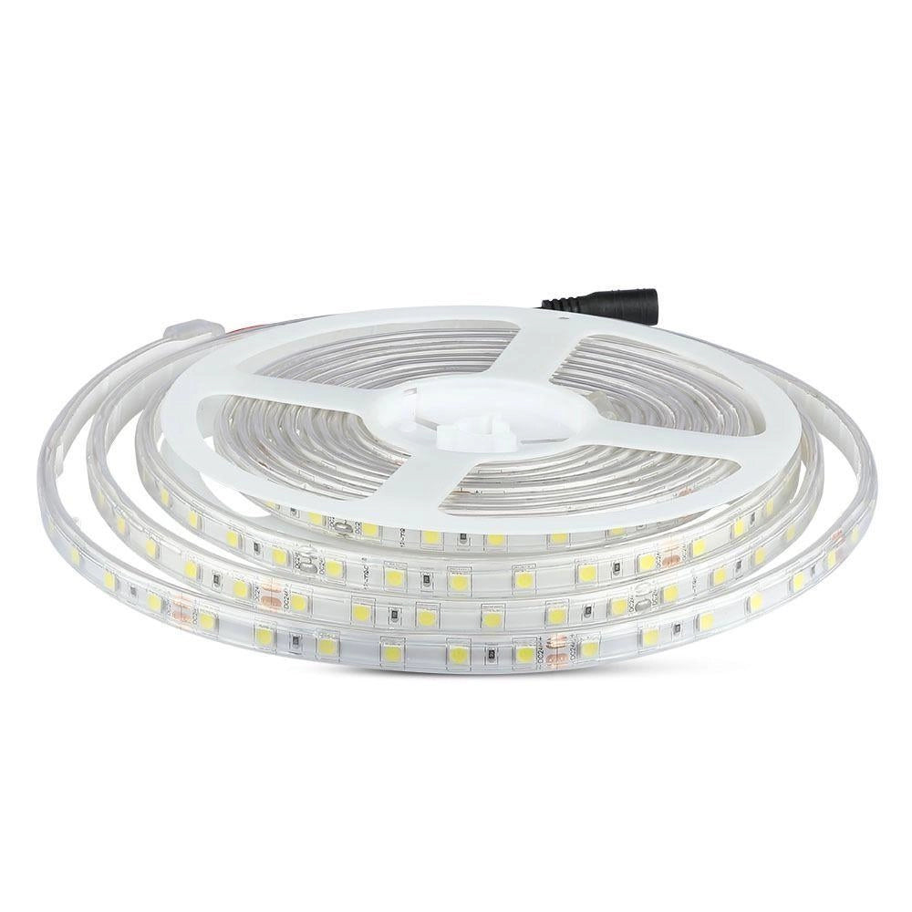 Striscia LED V-TAC SMD5050 24V IP65 5m 10W/m 3000K