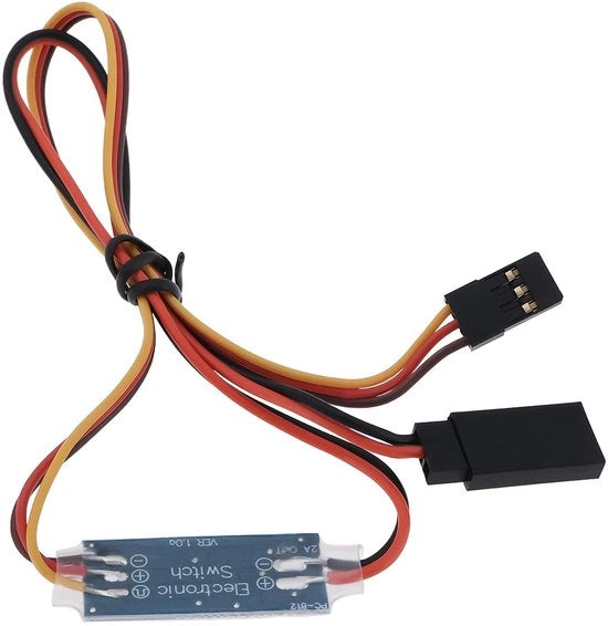 Comando a distanza - Interruttore elettronico 5V - Compatibile con Powerhobby/Apex - Peso ridotto 7g - Dimensioni 30x13x3mm - Adatto per auto RC/Veicoli commerciali/Aerei