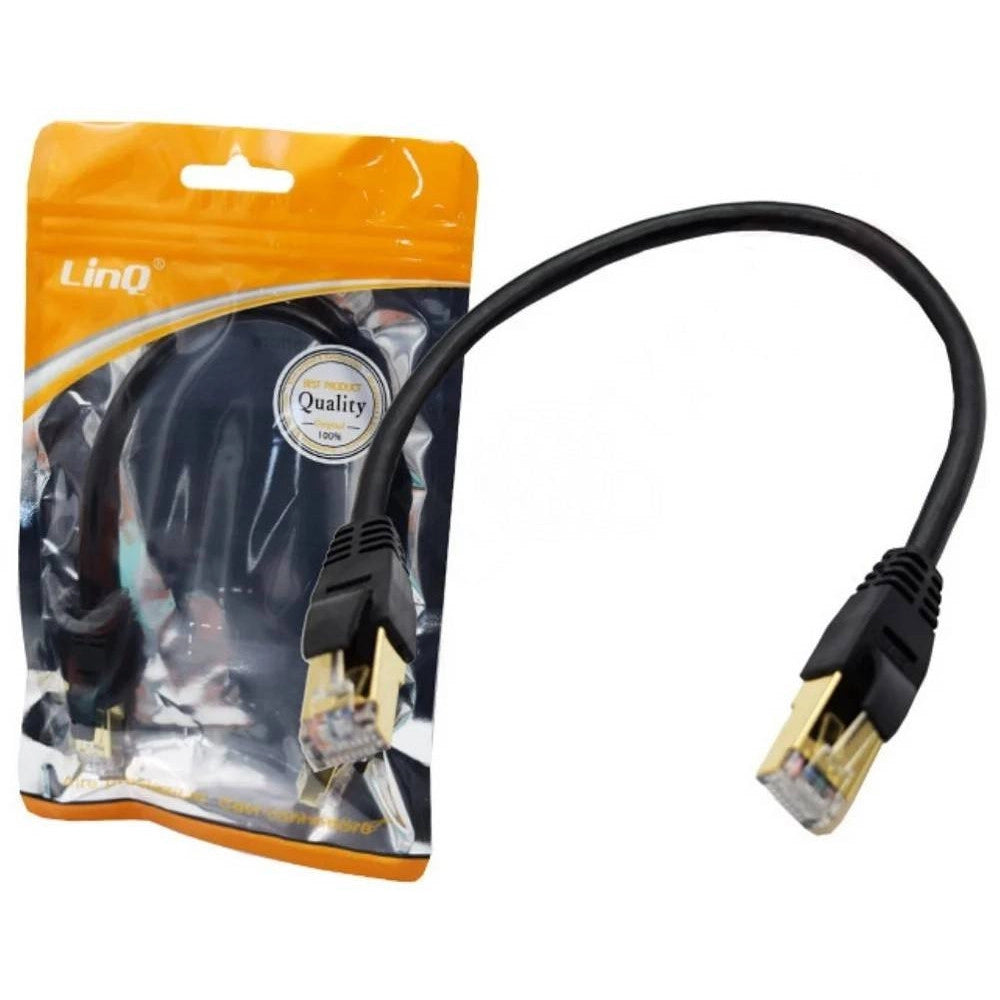 Trade Shop - Cavo Di Rete Patch Lan Ethernet Cat7e Con Connettori Rj45 Lunghezza 30cm It-7003 -