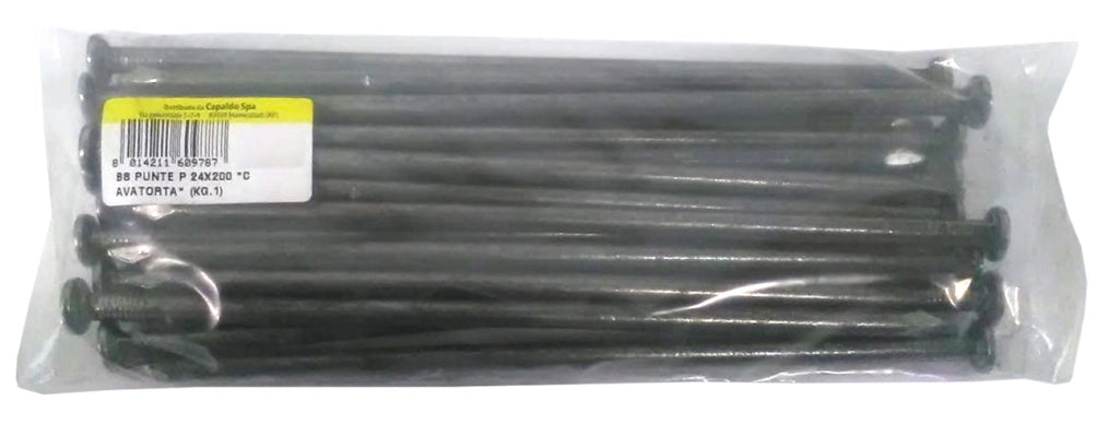BS CHIODI TESTA PIANA 24X200 CAVATORTA 1 KG- 5,0 bs