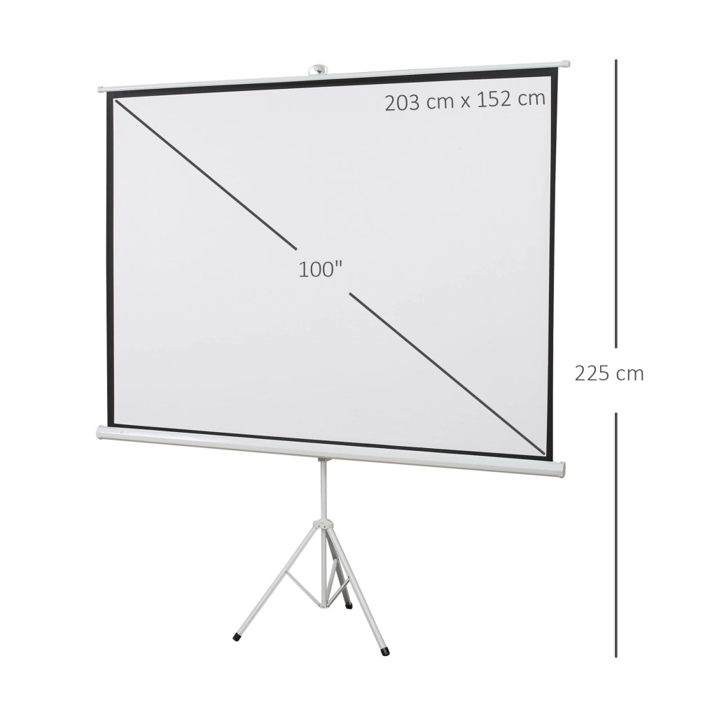 Telo Proiettore 100 Pollici 4K HD ¨C Minimal ¨C Bianco
