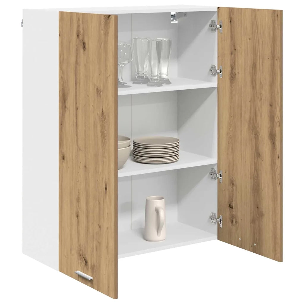 Armadio pensile con porta Rovere artigianale 80 x 31 x 100 cm 884369