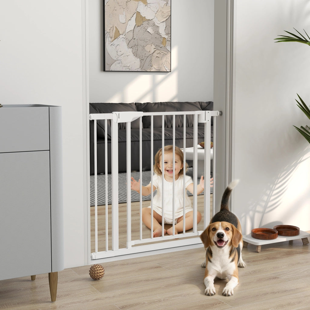 Barriera di Sicurezza per Bambini e Cani ¨C Minimal ¨C Bianco 76-88 cm