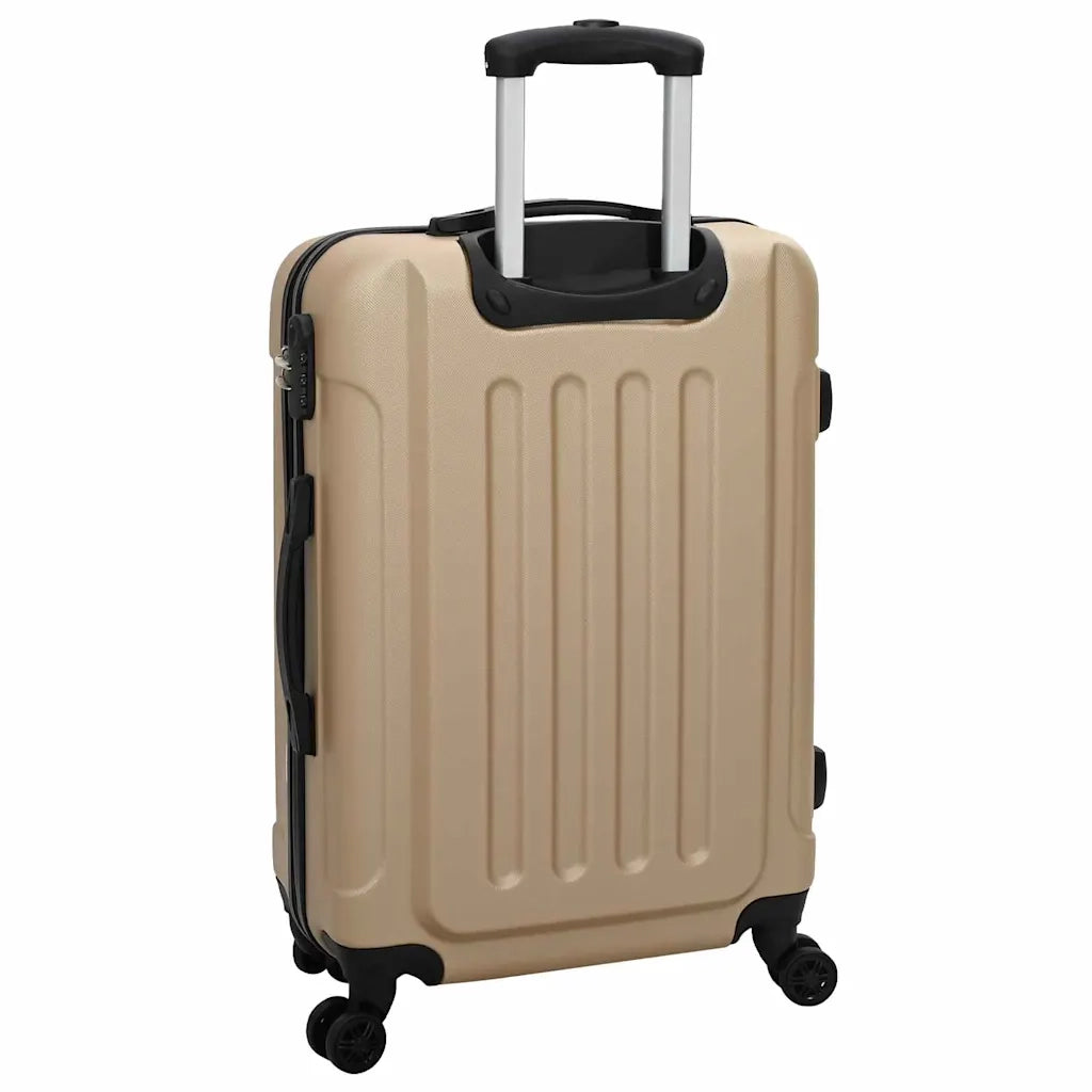 Valigia con blocco 3 pcs Champagne 50 x 31 x 78 cm Plastica ABS 42006257