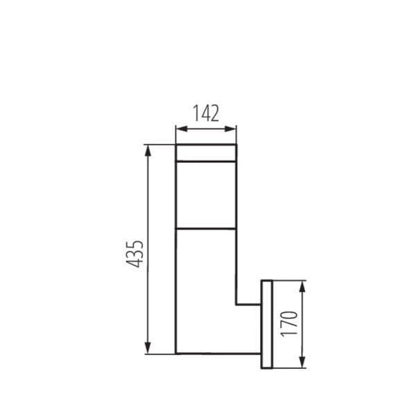 Kanlux INVO OP 29170 applique esterna E27 IP54 grafite