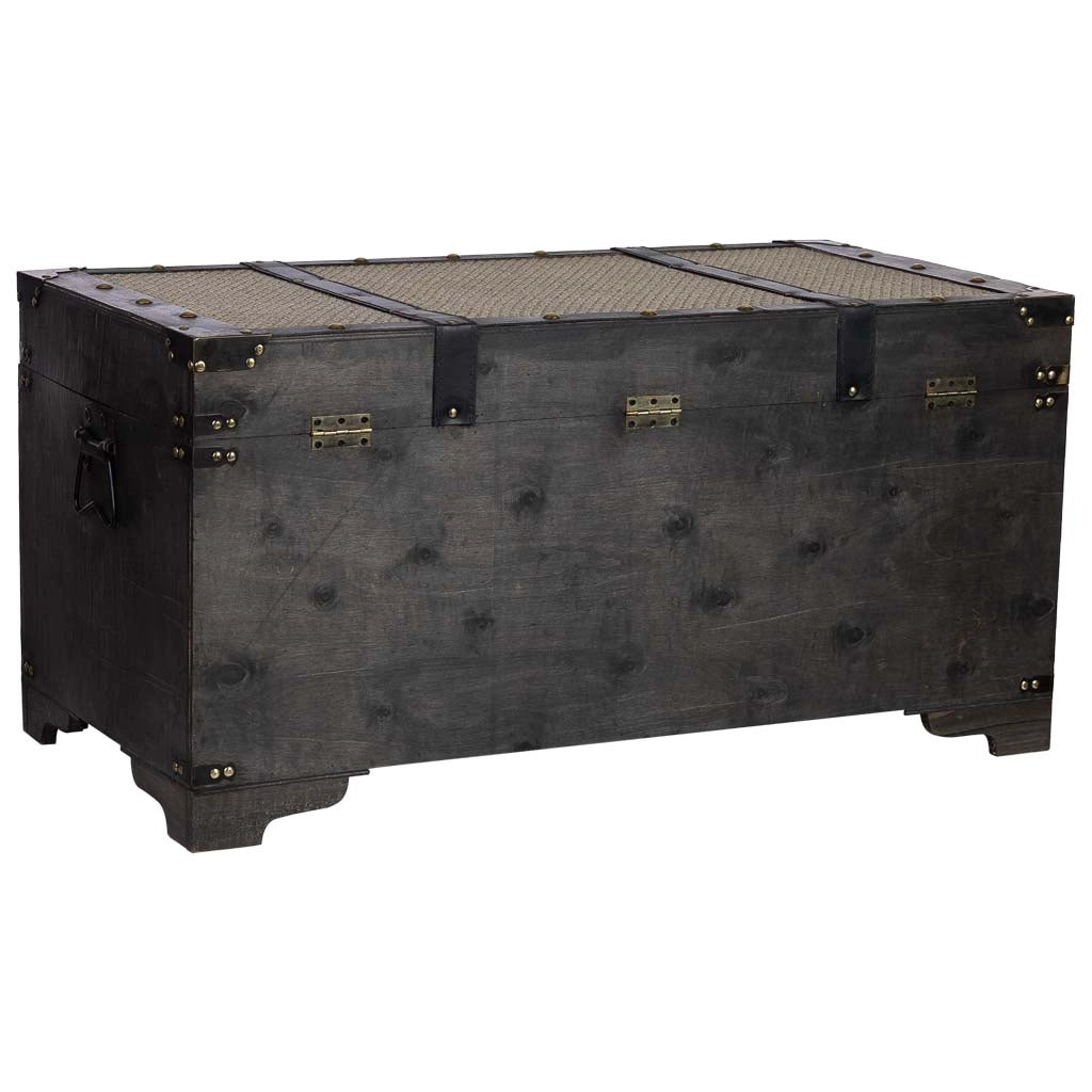 Baule legno marrone 90x45x45.5h cm
