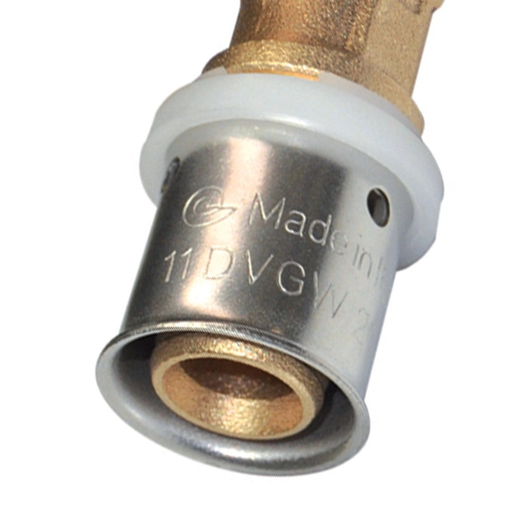 Raccordo a tee femmina diam.1/2x16 a pressare per multistrato