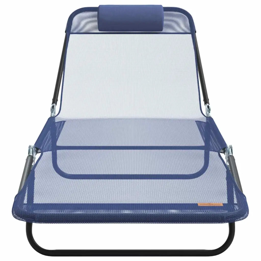 Lettino prendisole pieghevole Blu navy 182 x 55 x 85,5 cm 42003154