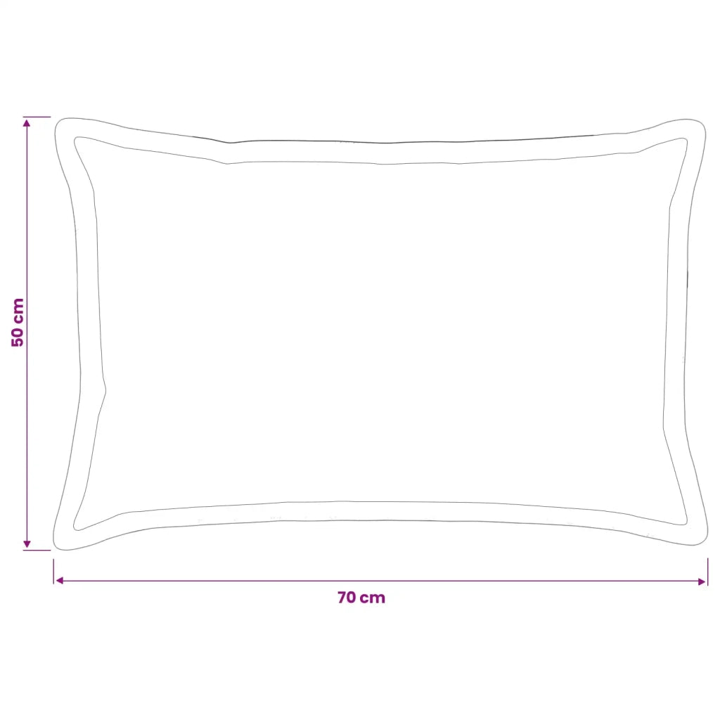 Federa 2 pz HOUTEN Blu 50 x 70 cm Tessuto Chenille 919541