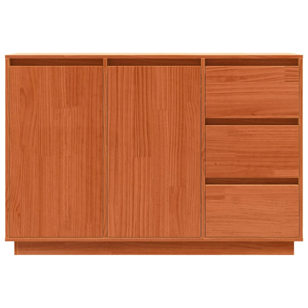 Credenza Rovere Marrone 111 x 34 x 75 cm Pino massello 869877