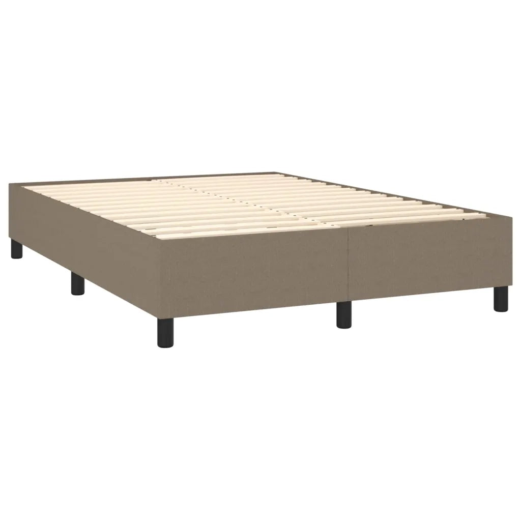 Giroletto a Molle con Materasso Tortora 140x190 cm in Tessuto 3141933