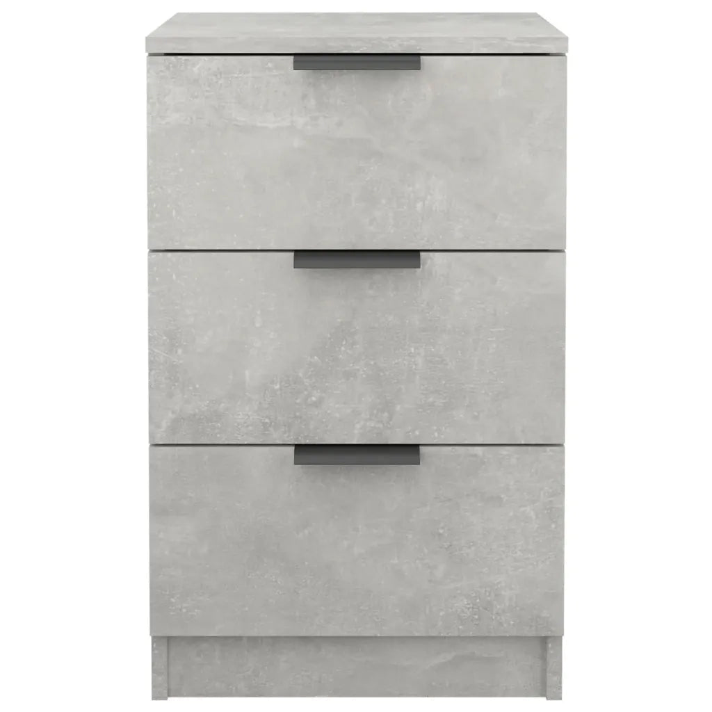 Comodino-Tavolino da notte Grigio Cemento 40x36x65 cm