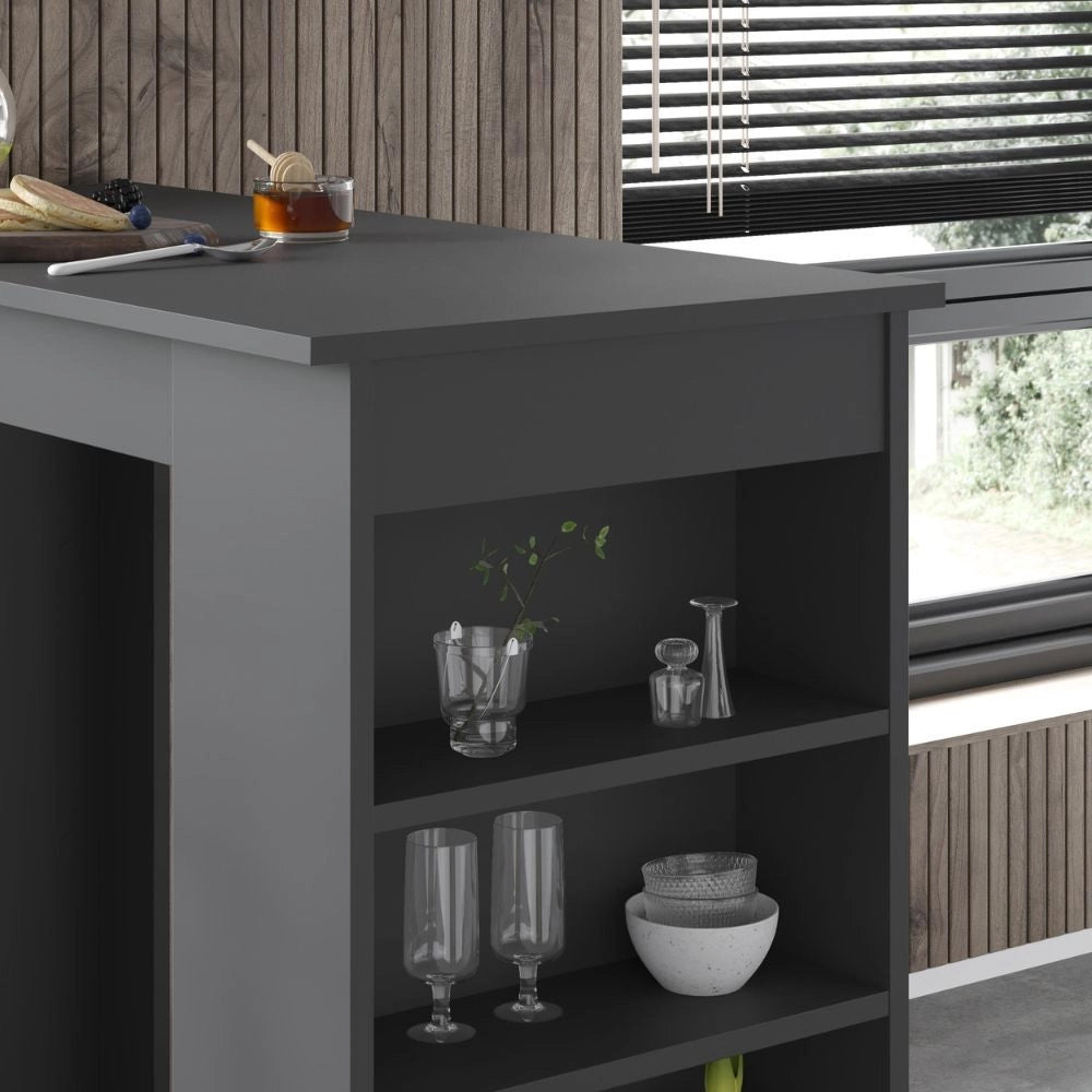 Penisola da cucina Swallow colore antracite