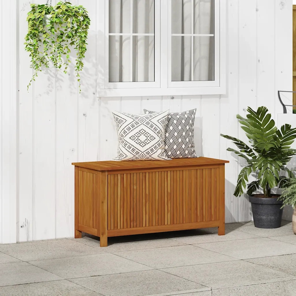 Contenitore da Giardino 113x50x58cm in Legno Massello di Acacia 316678