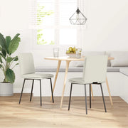 Sedie da Pranzo 2 pz Crema in Velluto 4101253