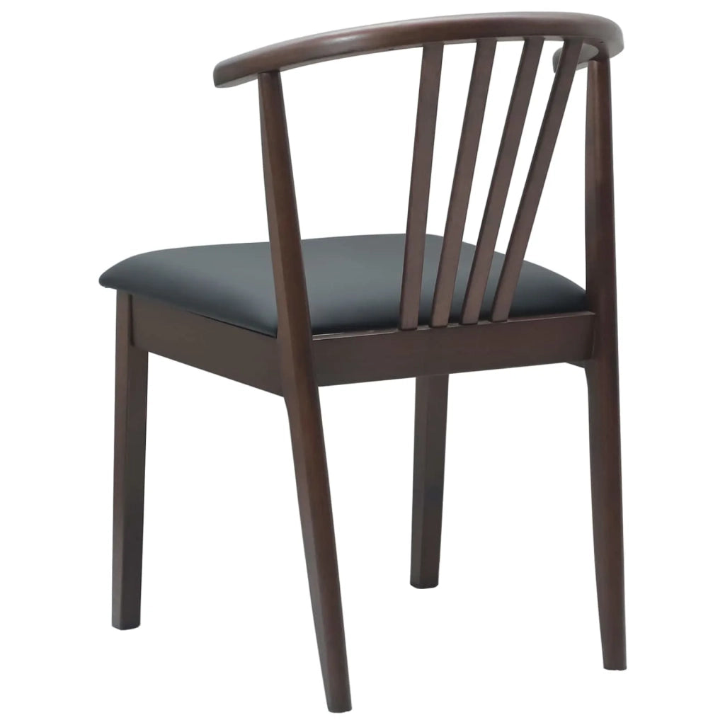 Sedia da pranzo 2 pcs Marrone chiaro e nero