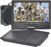 DVD portatile con schermo rotativo da 10,5 pollici e Bluetooth per bambini