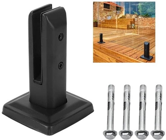 Fermo viti di vetro - Fermo viti per vetro legno plastica - Adatto per vetro 10-13 mm - Resistente alla corrosione e all'ossidazione - Incluso l'accessorio di fissaggio - Supporto vetro