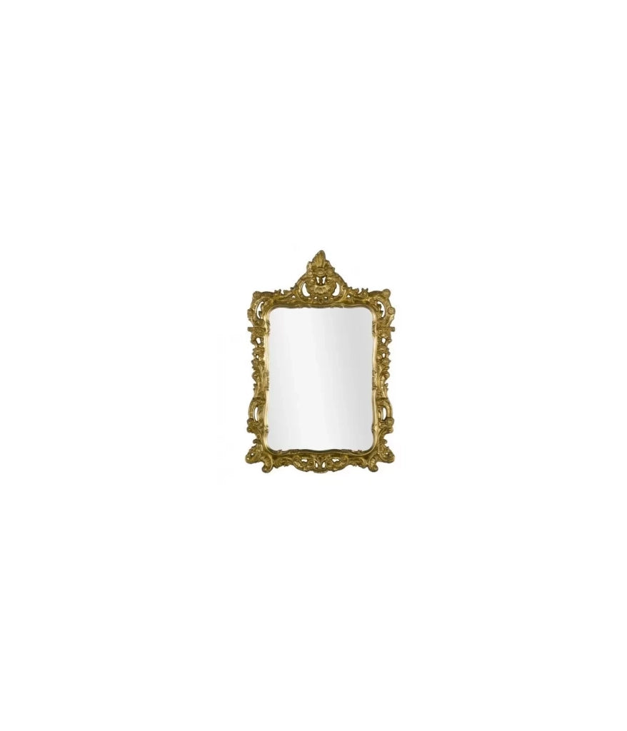 Consolle barocca con specchio in foglia oro - Mobili 2G