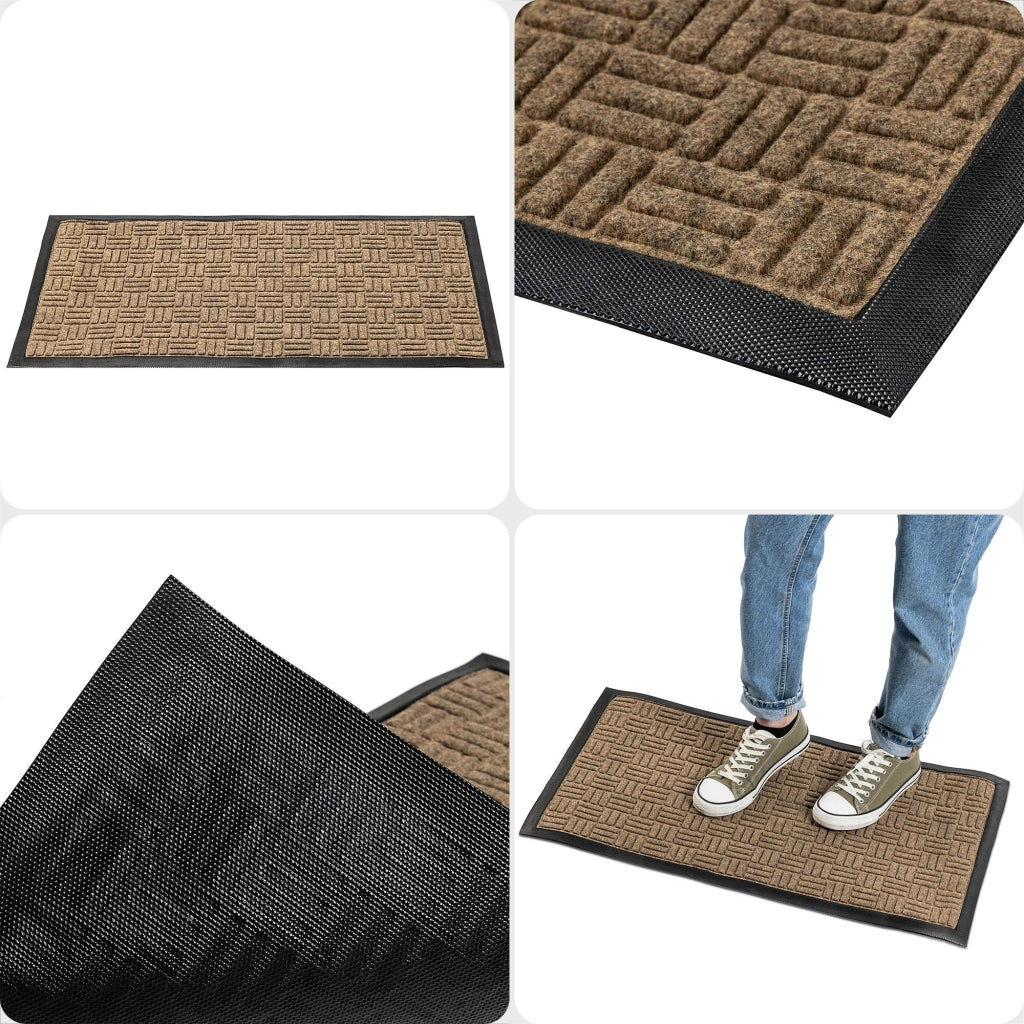 Zerbino d'ingresso KADAX per esterni e interni in gomma, 75x45 cm