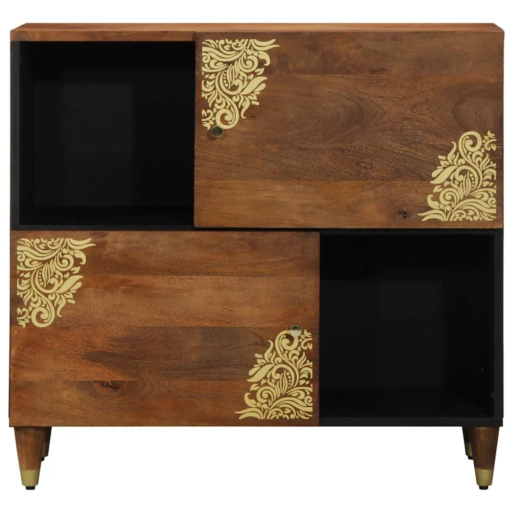 Credenza Marrone 80 x 33 x 75 cm Legno di mango massello 4018763