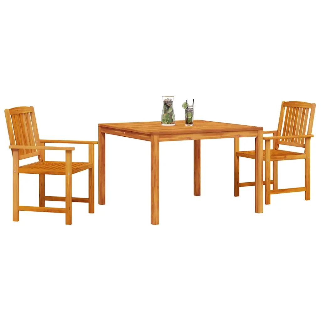 Set da Pranzo per Giardino 3 pcs Marrone 3375684