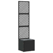 Fioriera a traliccio da giardino Nero 35 x 30 x 135 cm Metallo 366615