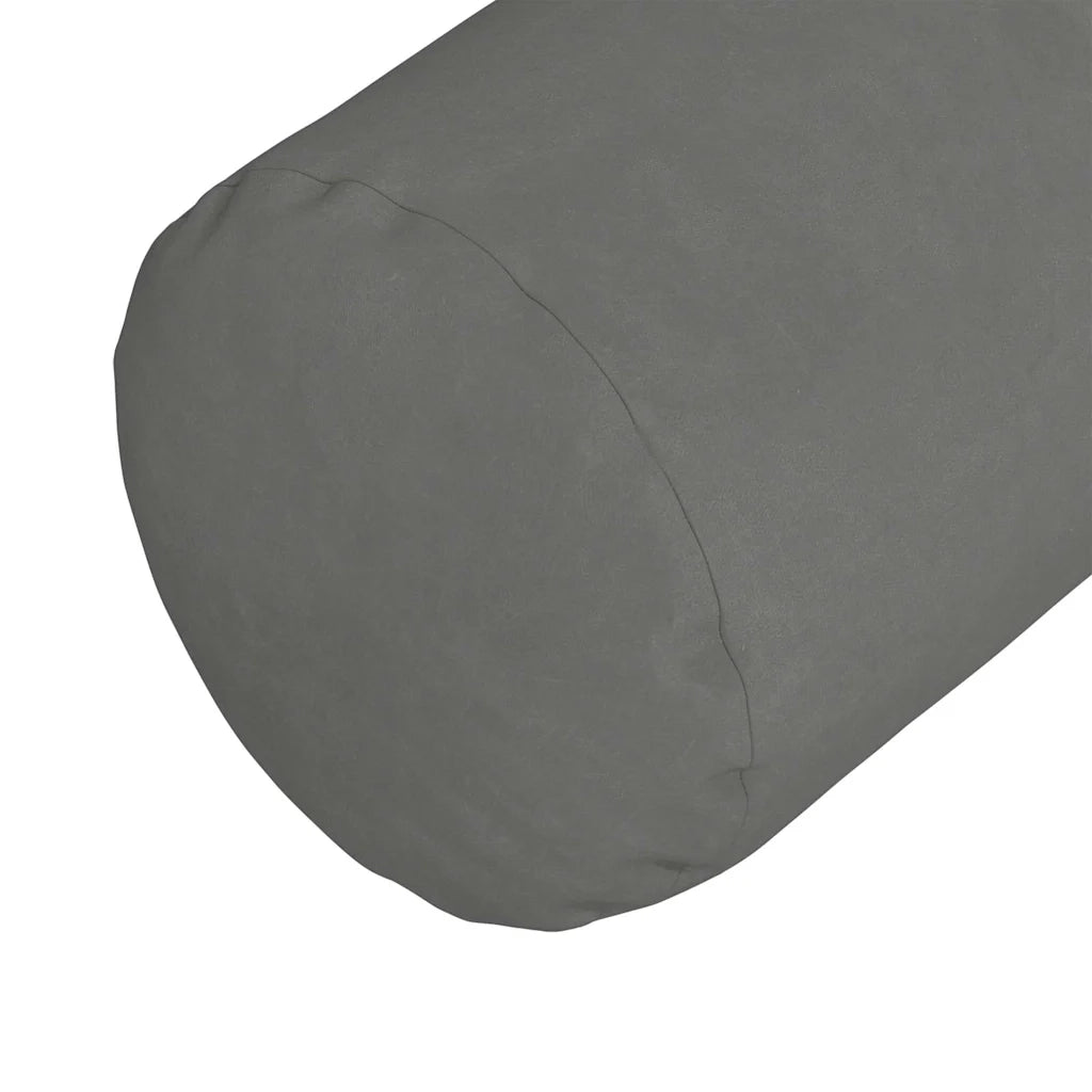 Cuscini a rullo 2 pz | Cuscini per sedie Grigio scuro ? 25 x 70 cm