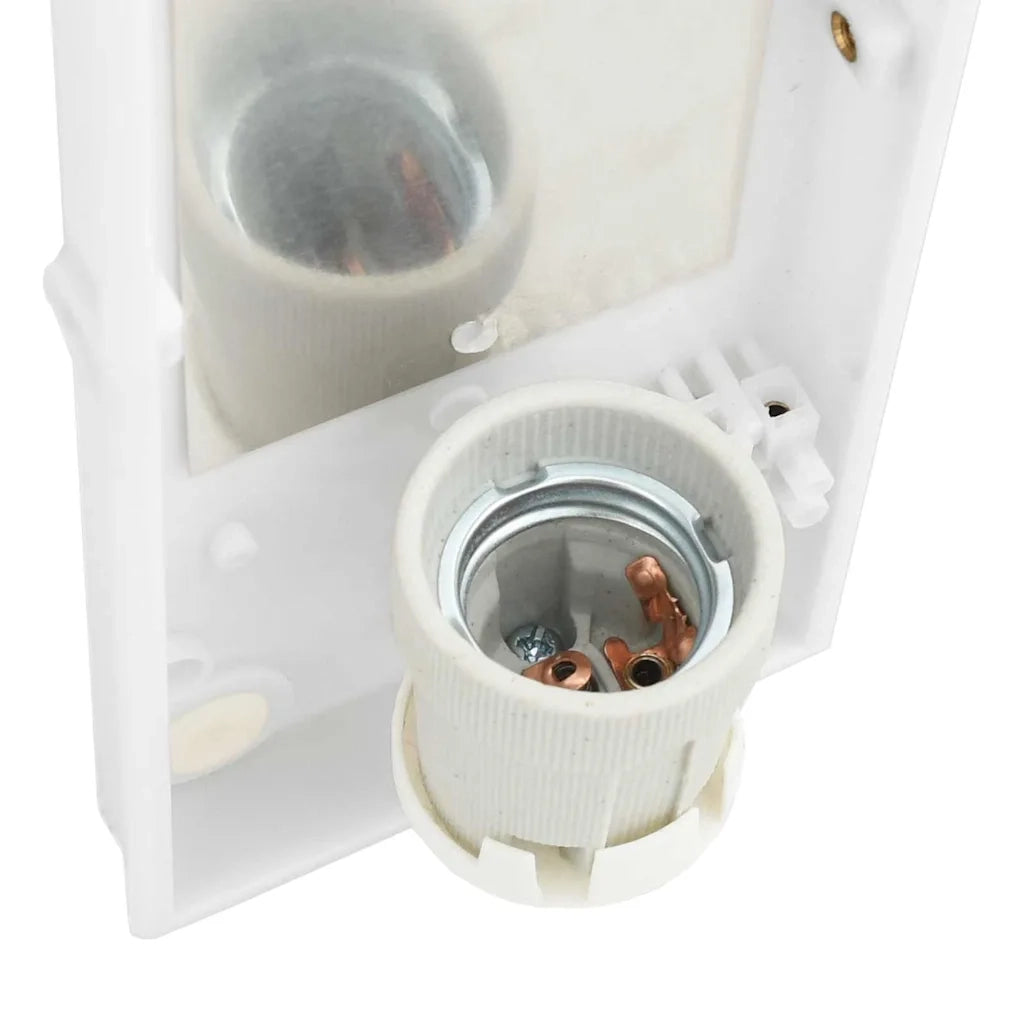 Lampada da Parete Esterna 2 pcs Argento 32 x 10 x 10 cm 4005976