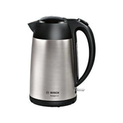 Bosch TWK3P420 Bollitore Elettrico 1.7 L 2400 W Spegnimento Automatico Filtro Anticalcare Base 360° colore Nero Acciaio Inox
