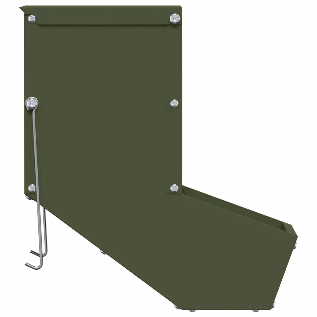 Mangiatore per conigli Verde oliva 17,5 x 26 x 28,5 cm 874601